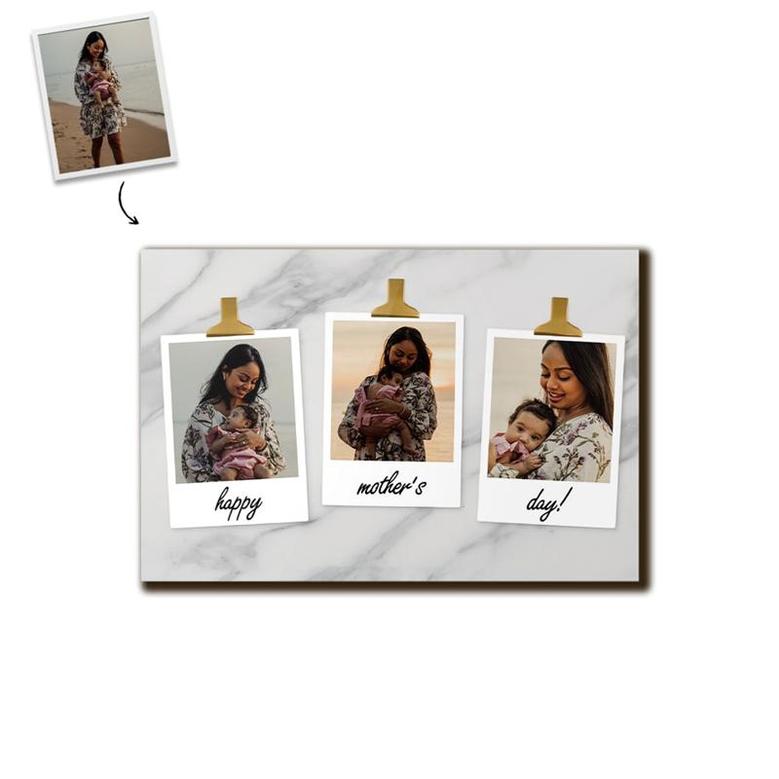 Custom Snapshots Photo Wood Panel | Custom Photo | Photo Gifts For Mom | Personalized Mothers Day Wood Panel