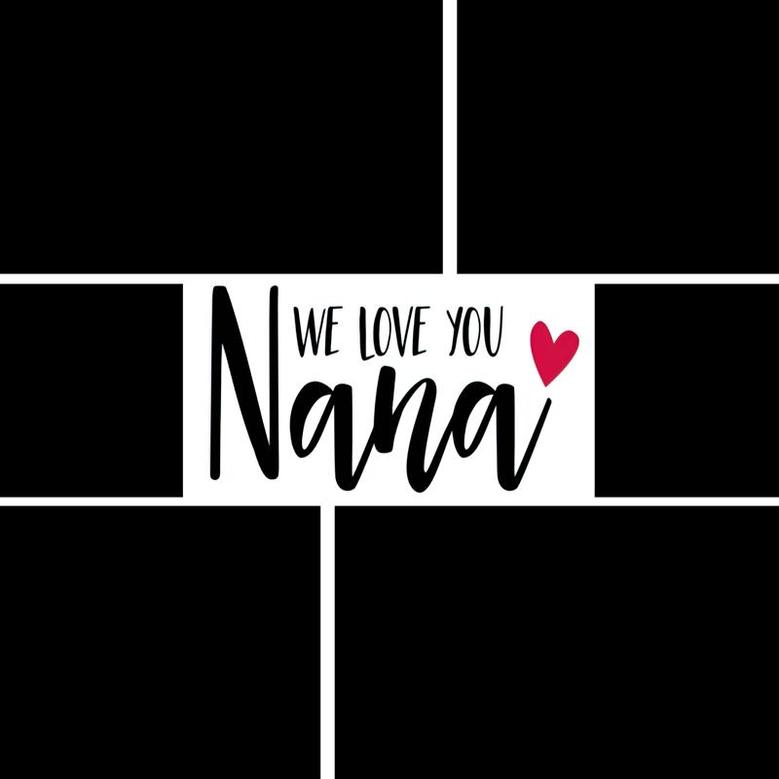 Custom We Love You Nana Photo Wood Panel | Custom Photo | Collage Photo Gifts For Grandma | Personalized Mothers Day Wood Panel