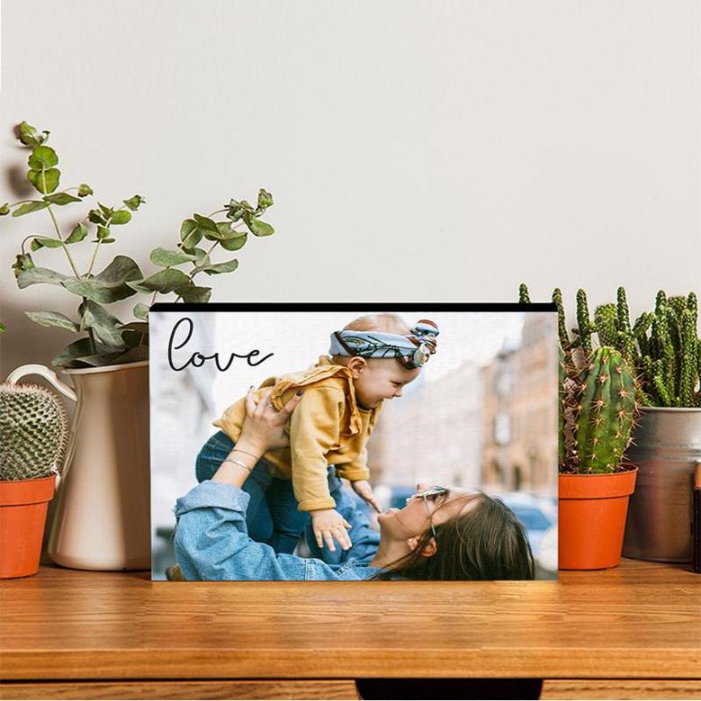 Custom Love Handwritten Wood Panel | Custom Photo | Frame Photo Gifts | Personalized Photo Wood Panel