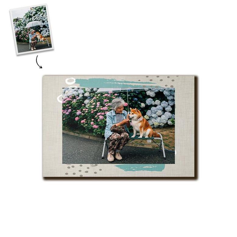 Custom Organic Patterns Photo Wood Panel | Custom Photo | Frame Photo Gifts | Personalized Photo Wood Panel
