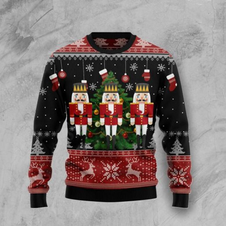 Nutcracker Christmas Tree Ugly Christmas Sweater