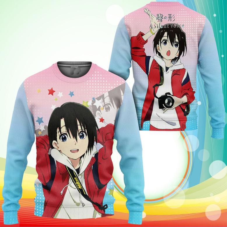 A Slient Voice Yuzuru Nishimiya Sweatshirt Anime Merch Stores