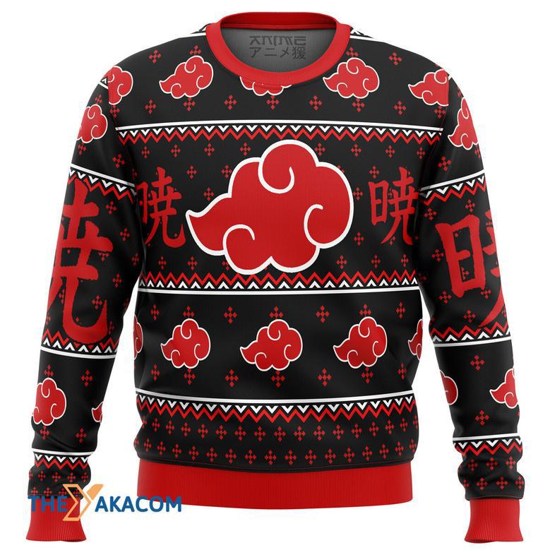 Akatsuki Naruto Custom Gift For Fan Anime Christmas Ugly Sweater