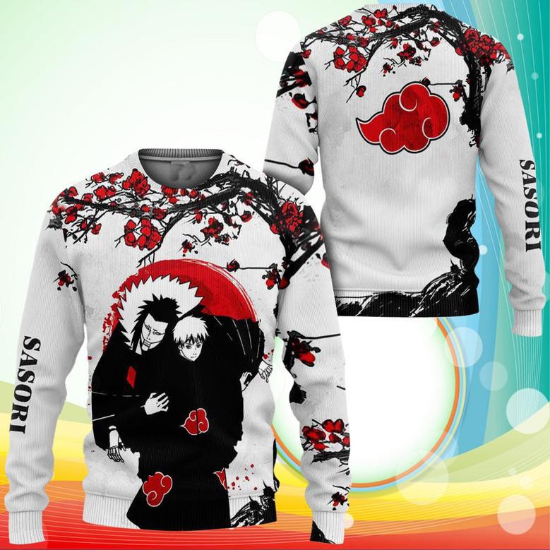 Akatsuki Sasori Sweatshirt Japan Style Naruto Anime Printed Sweaters