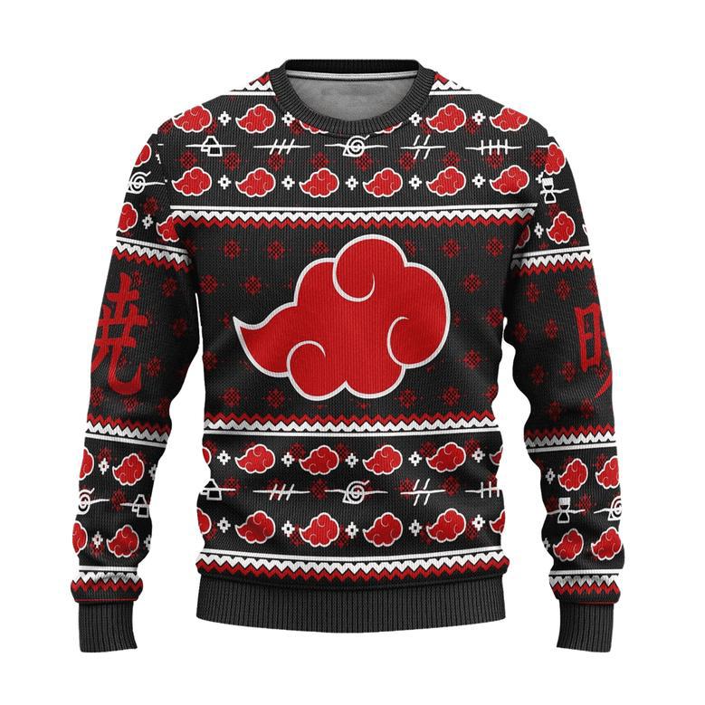 Akatsuki Ugly Christmas Sweatshirt Naruto Anime Xmas Gift