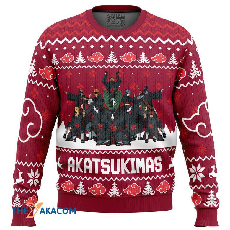 Akatsukimas Akatsuki Gift For Fan Anime Christmas Ugly Sweater