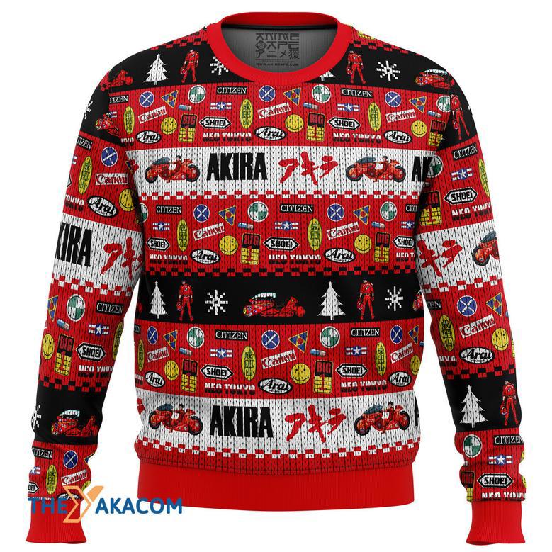 Akira Bike Decals Gift For Fan Anime Christmas Ugly Sweater