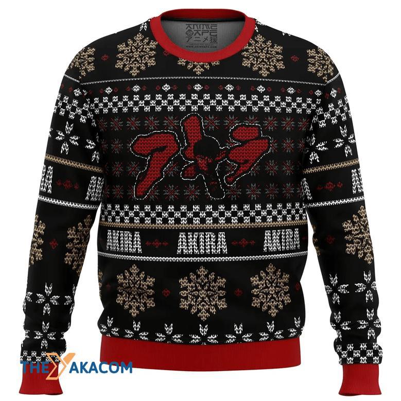 Akira Kanji Name Custom Gift For Fan Anime Christmas Ugly Sweater