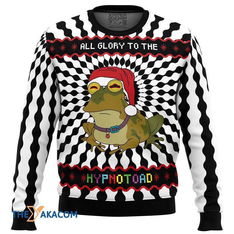 All Glory To The Hypnotoad Gift For Fan Anime Christmas Ugly Sweater