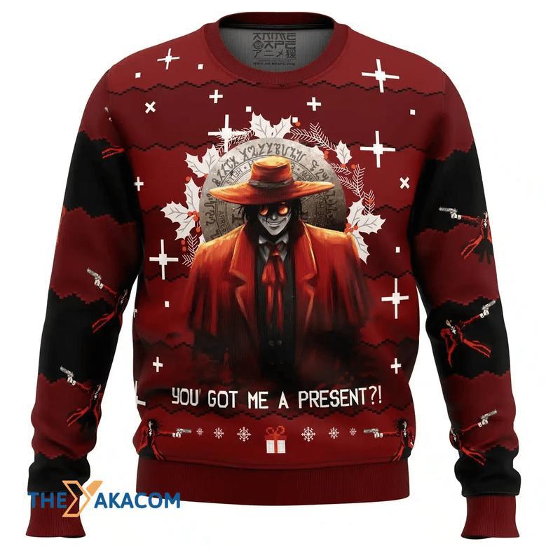 Alucard Hellsing Custom Gift For Fan Anime Christmas Ugly Sweater