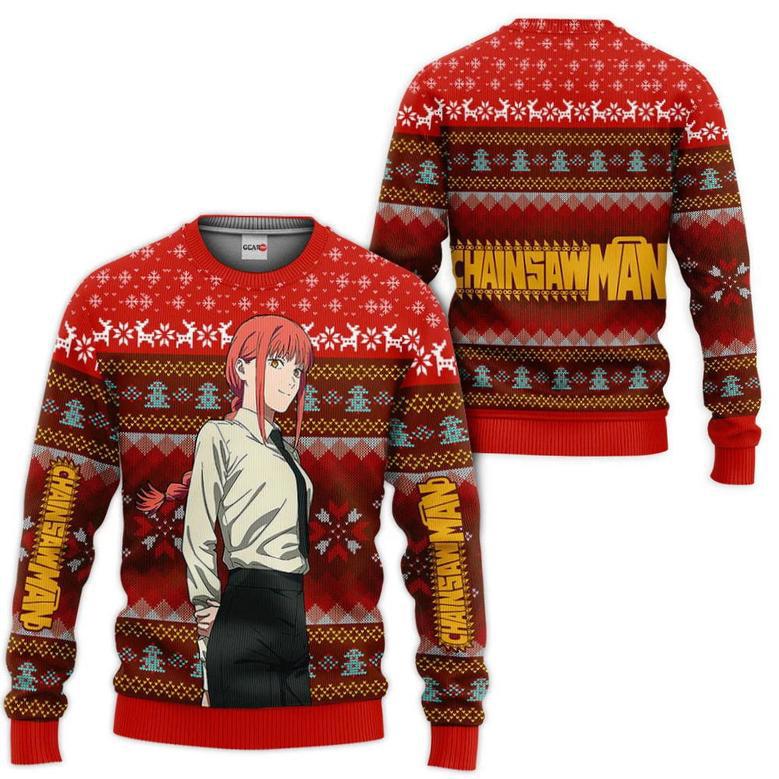 Anime Chainsaw Man Ugly Christmas Sweater