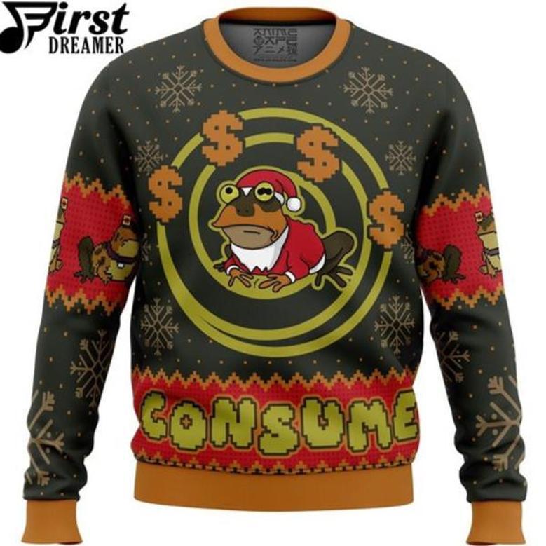 Anime Sweater Consume Futurama Ugly Christmas Sweater