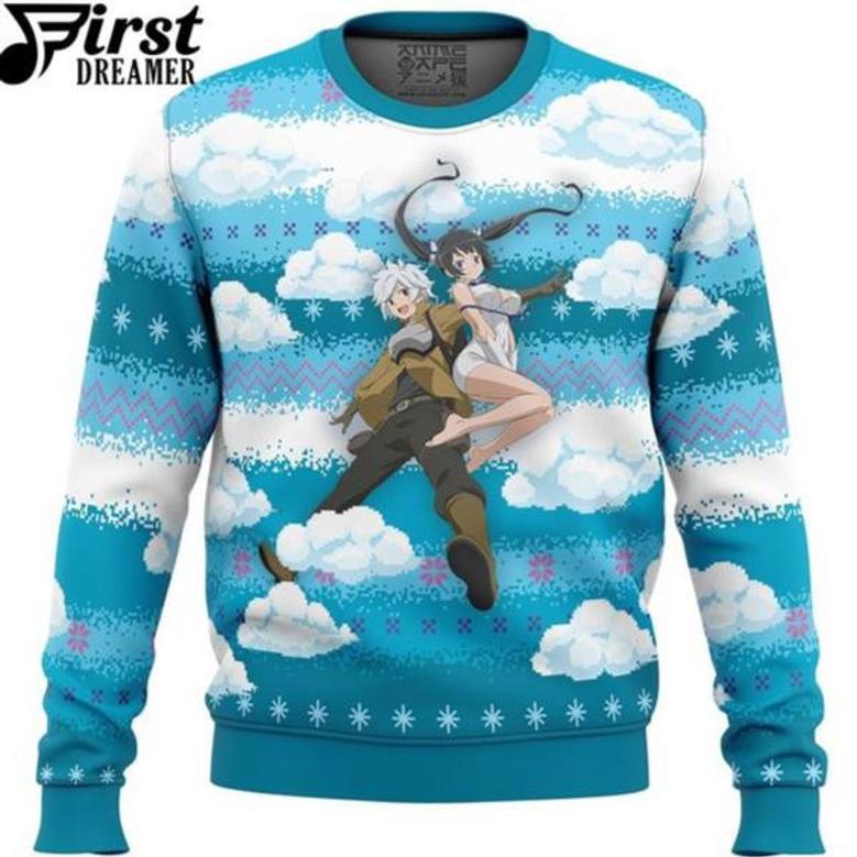 Anime Sweater DanMachi Ugly Christmas Sweater