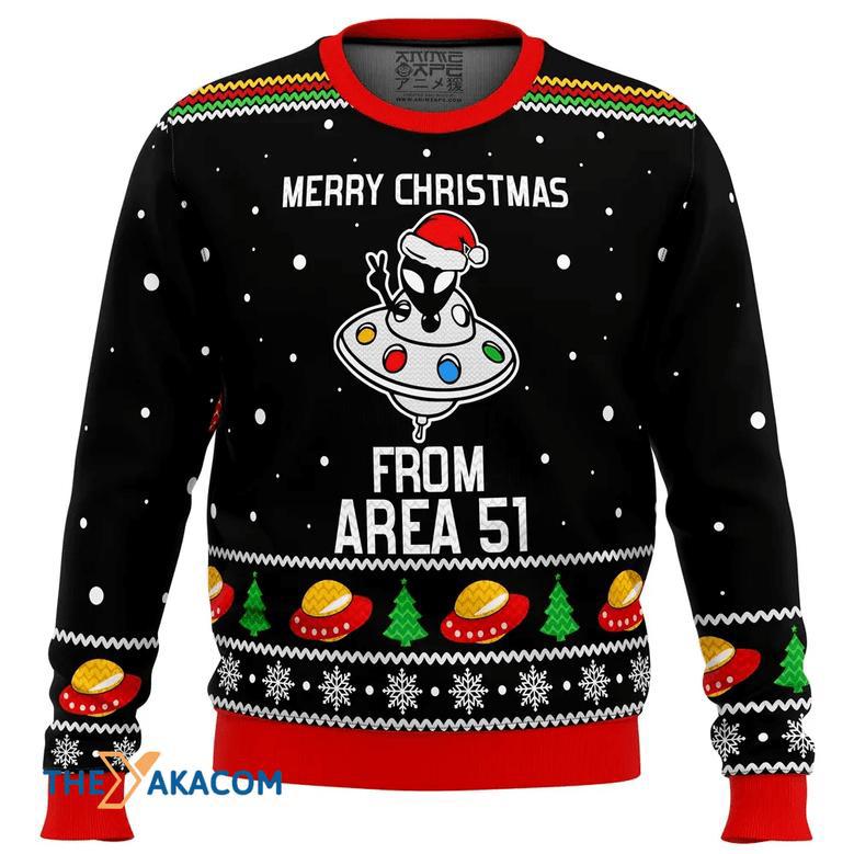 Area Aliens Gift For Fan Anime Christmas Ugly Sweater