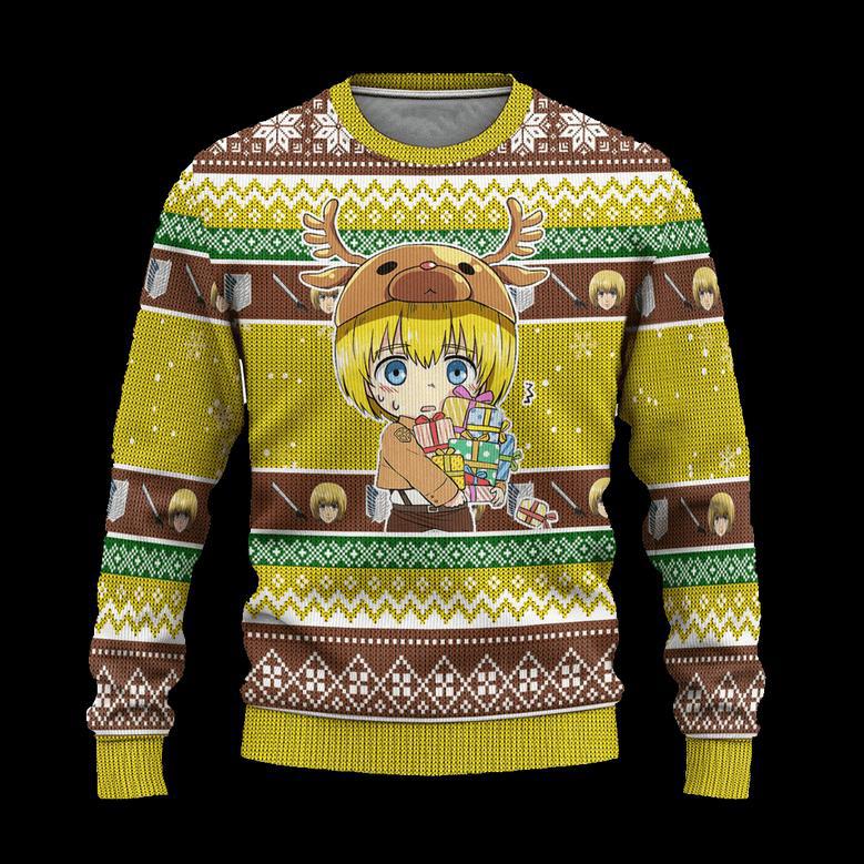 Armin Arlert Attack on Titan Anime Ugly Christmas Sweater Xmas Gift