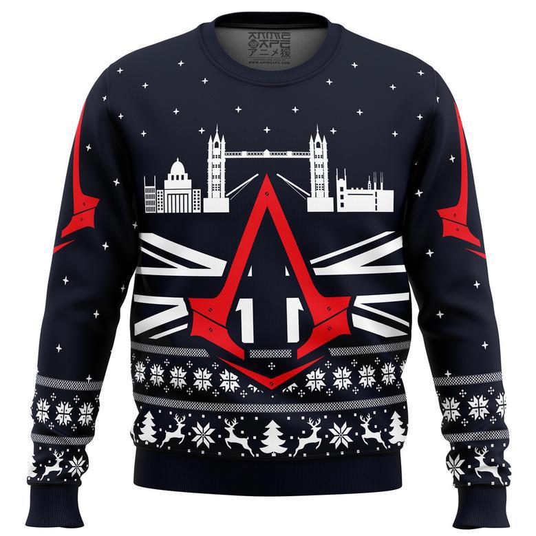 Assassins Creed London Bridge Ugly Christmas Sweater