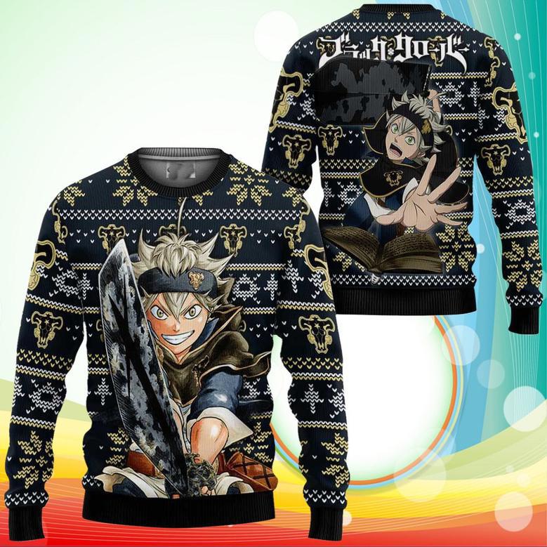 Asta Ugly Christmas Sweater Anime Black Clover Xmas Gifts