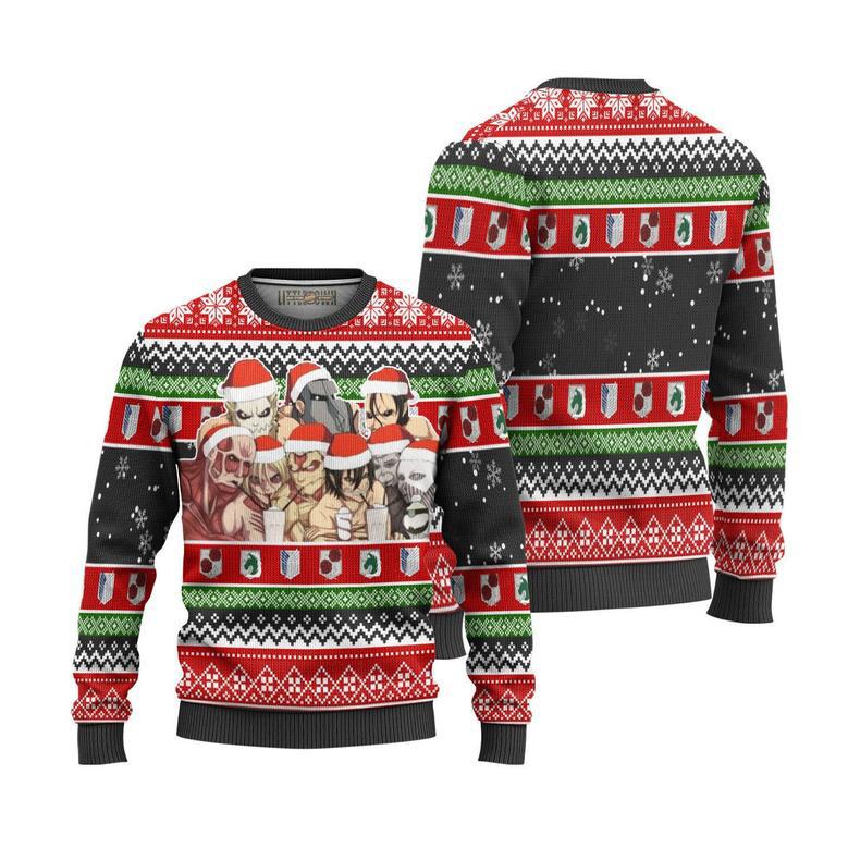 Attack On Titan Titans Ugly Christmas Sweater