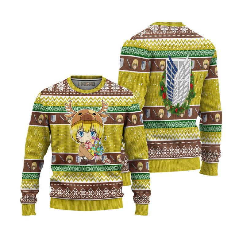 Attack On Titan Ugly Christmas Sweater Armin Arlert