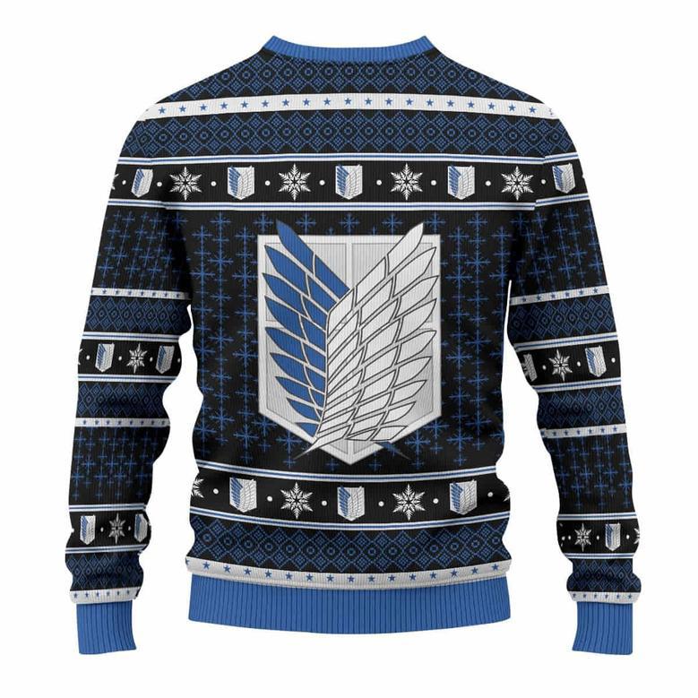 Attack on Titan Wool Knitted Sweater Christmas Sweater