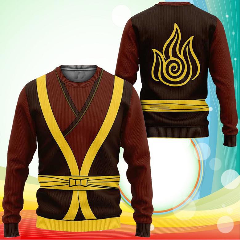 Avatar The Last Airbender Zuko Uniform Sweatshirt Anime Costume