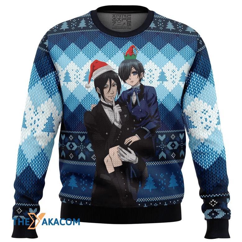 Black Butler Custom Gift For Fan Anime Christmas Ugly Sweater