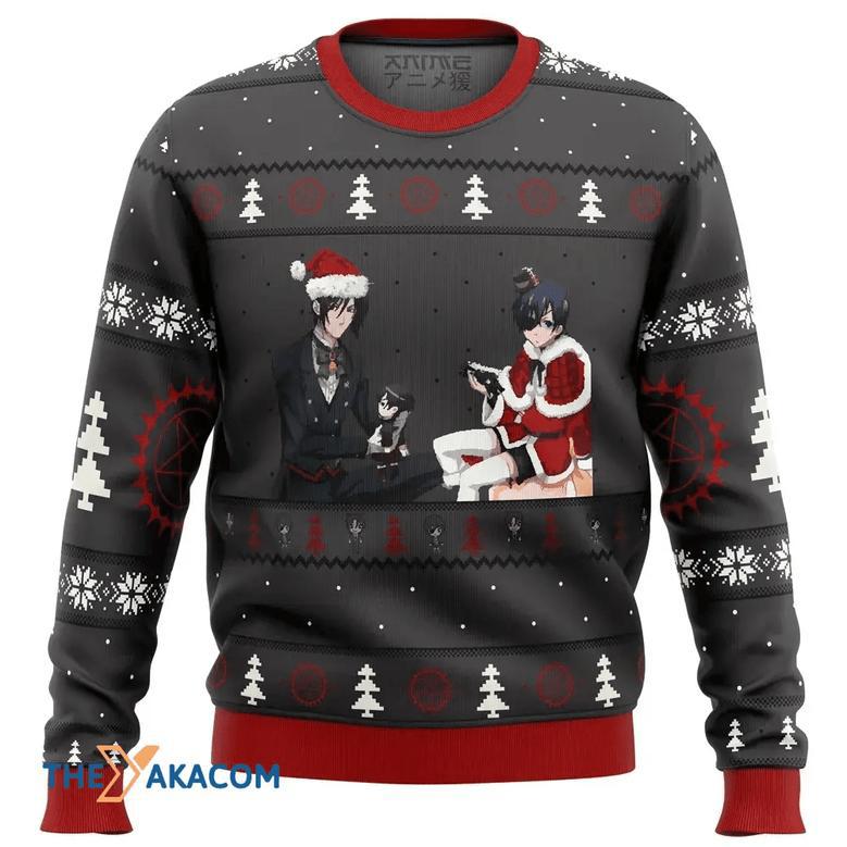 Black Butler Presents Custom Gift For Fan Anime Christmas Ugly Sweater