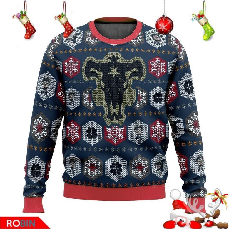 Black Clover Anime Asta Ugly Christmas Sweater