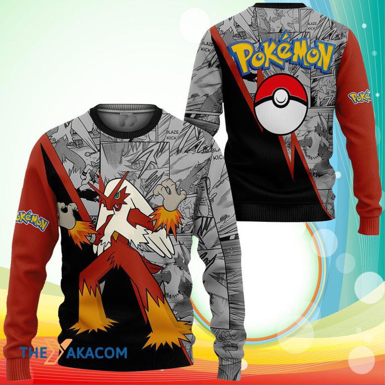 Blaziken Pokemon Anime Ugly Sweater