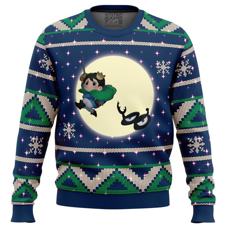 Bojji and Kage Full Moon Ranking of Kings Ugly Christmas Sweater