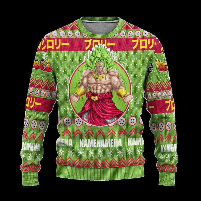 Broly Anime Ugly Christmas Sweatshirt Dragon Ball Z Xmas Gift