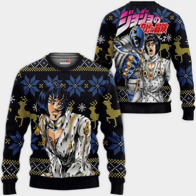 Bruno Bucciarati Anime Jjba Christmas Sweater