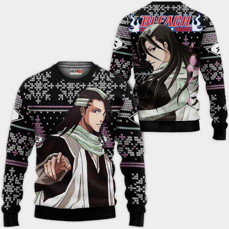 Byakuya Kuchiki Anime Bl Christmas Sweater