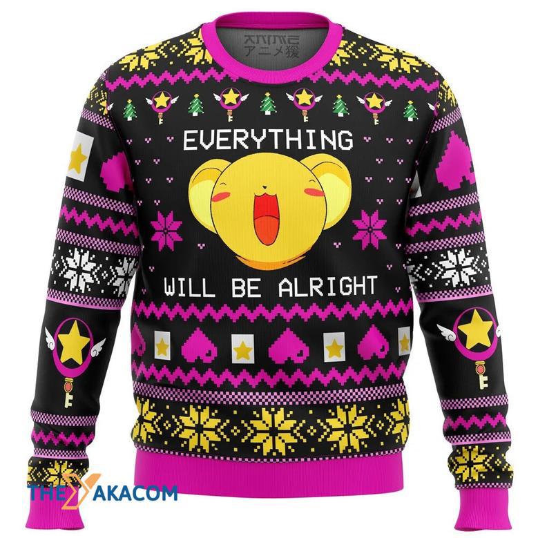 CARDCAPTOR SAKURA Kero Gift For Fan Anime Christmas Ugly Sweater