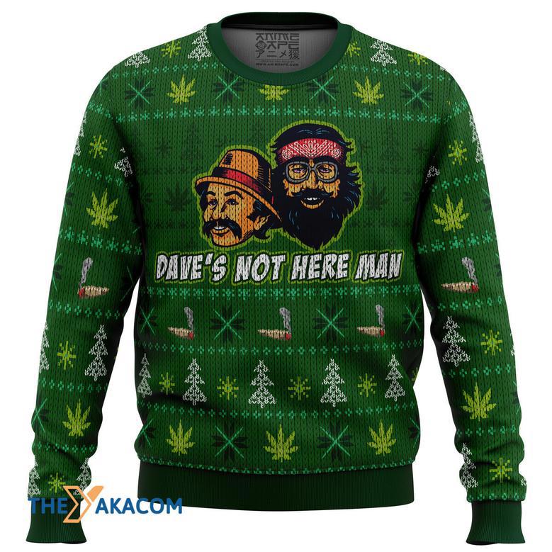 Cheech And Chong Gift For Fan Anime Christmas Ugly Sweater