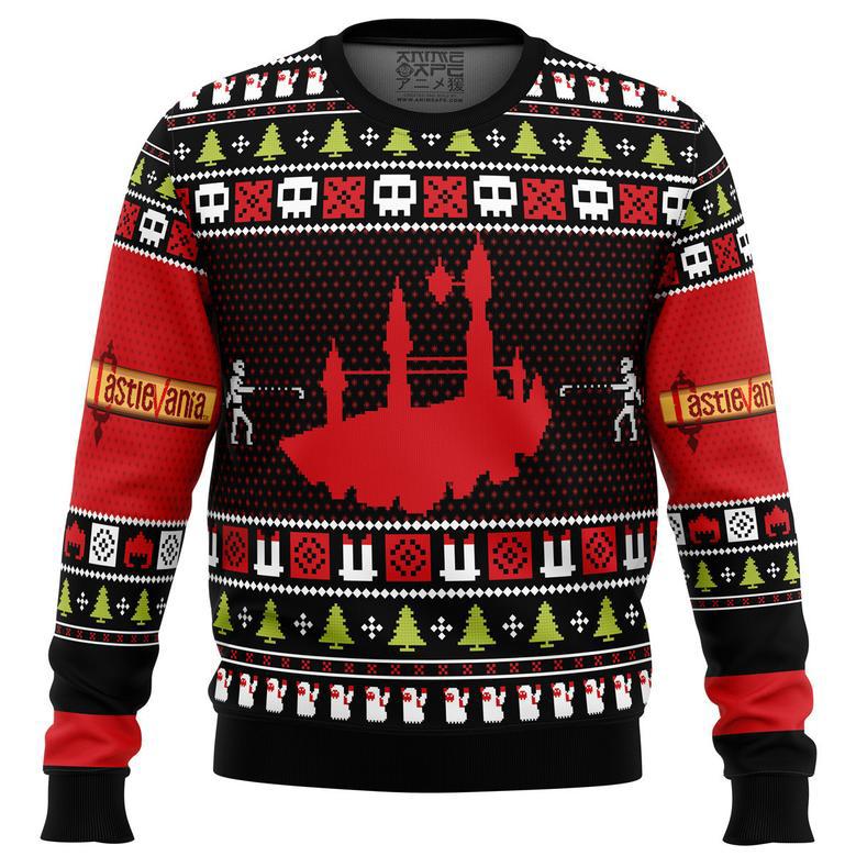 Christmas Castlevania Ugly Christmas Sweater