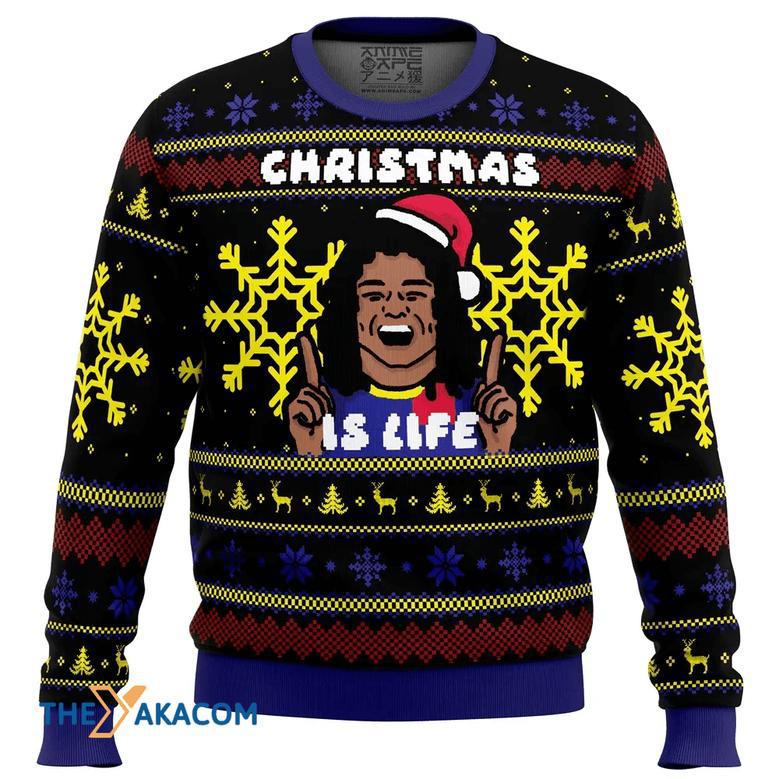 Christmas is Life Dani Rojas Gift For Fan Anime Christmas Ugly Sweater