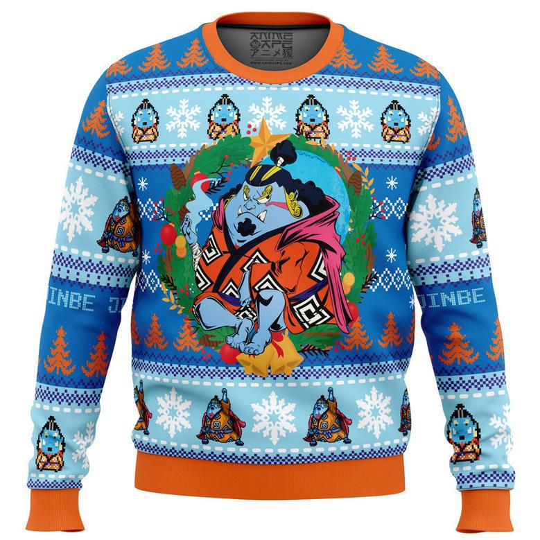 Christmas Jinbe One Piece Ugly Christmas Sweater