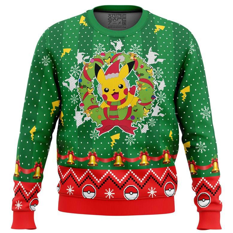 Christmas Pikachu Pokemon Ugly Christmas Sweater