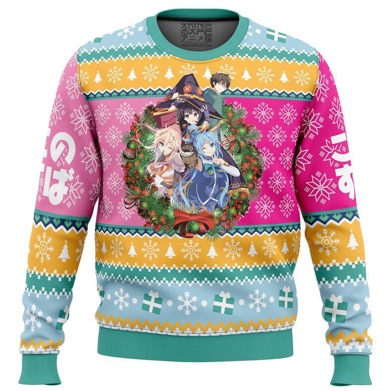 Christmas Spirit Konosuba Ugly Christmas Sweater