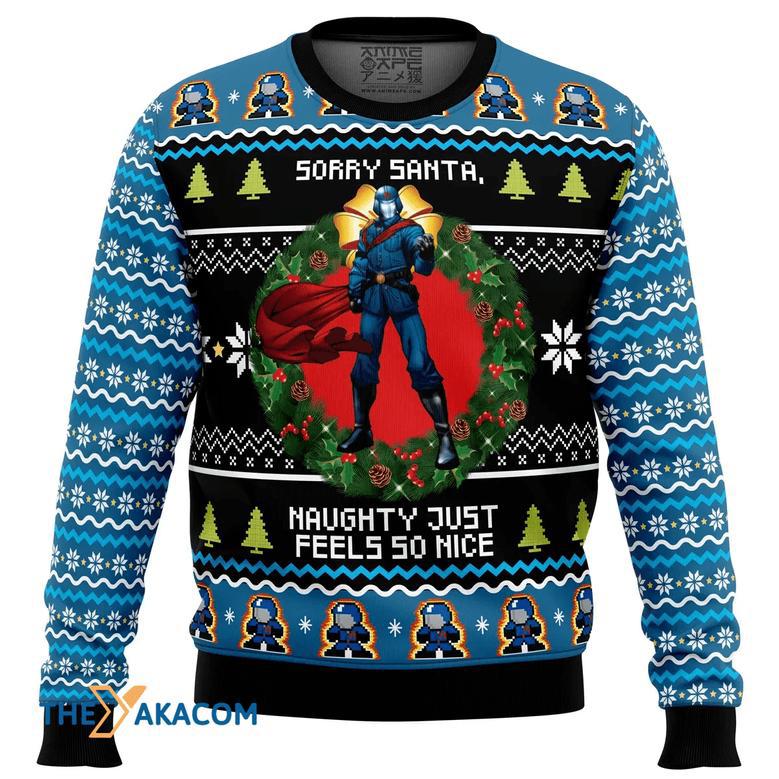 Cobra Commander Christmas Gift For Fan Anime Christmas Ugly Sweater