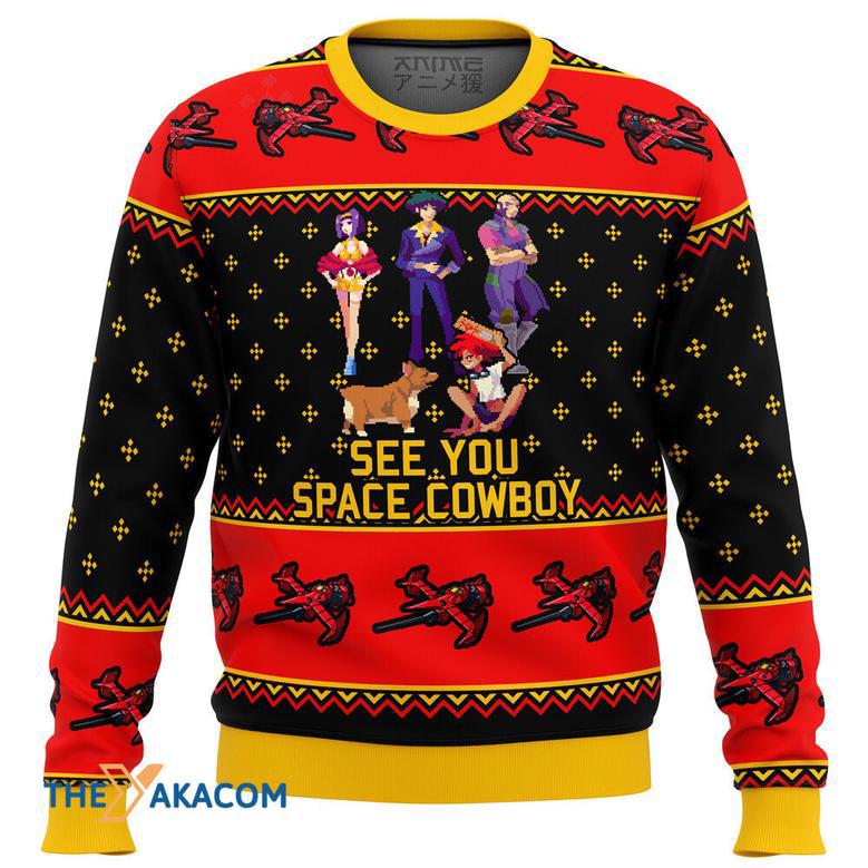 Cowboy Bebop See You Space Cowboy Gift For Fan Anime Christmas Ugly Sweater