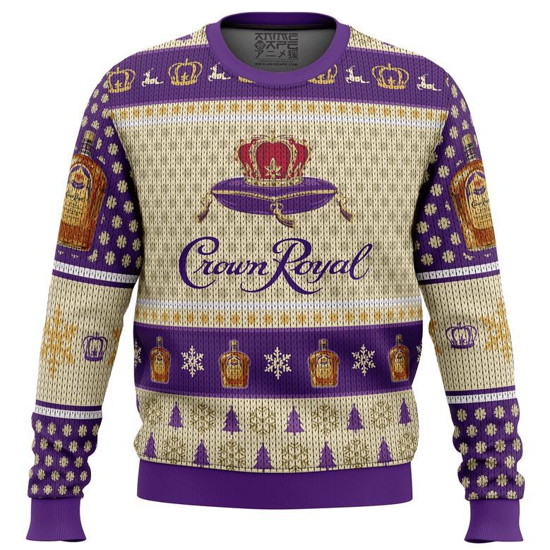 Crown Royal Whiskey Ugly Christmas Sweater