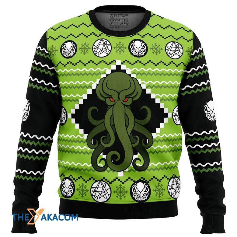 Cthulhu Gift For Fan Anime Christmas Ugly Sweater