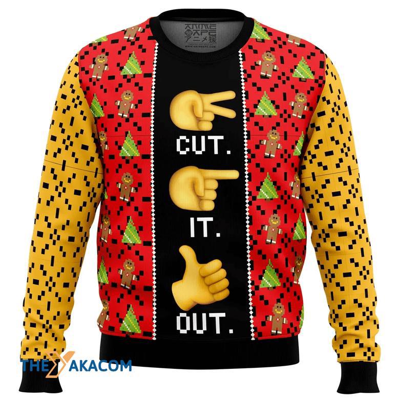 Cut It Out. Full House Gift For Fan Anime Christmas Ugly Sweater