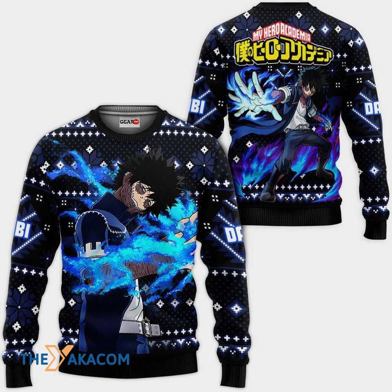 Dabi Anime My Hero Academia Custom Gift For Fan Anime Christmas Ugly Sweater