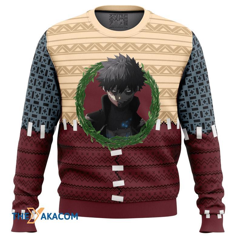 Dabi My Hero Academia Custom Gift For Fan Anime Christmas Ugly Sweater