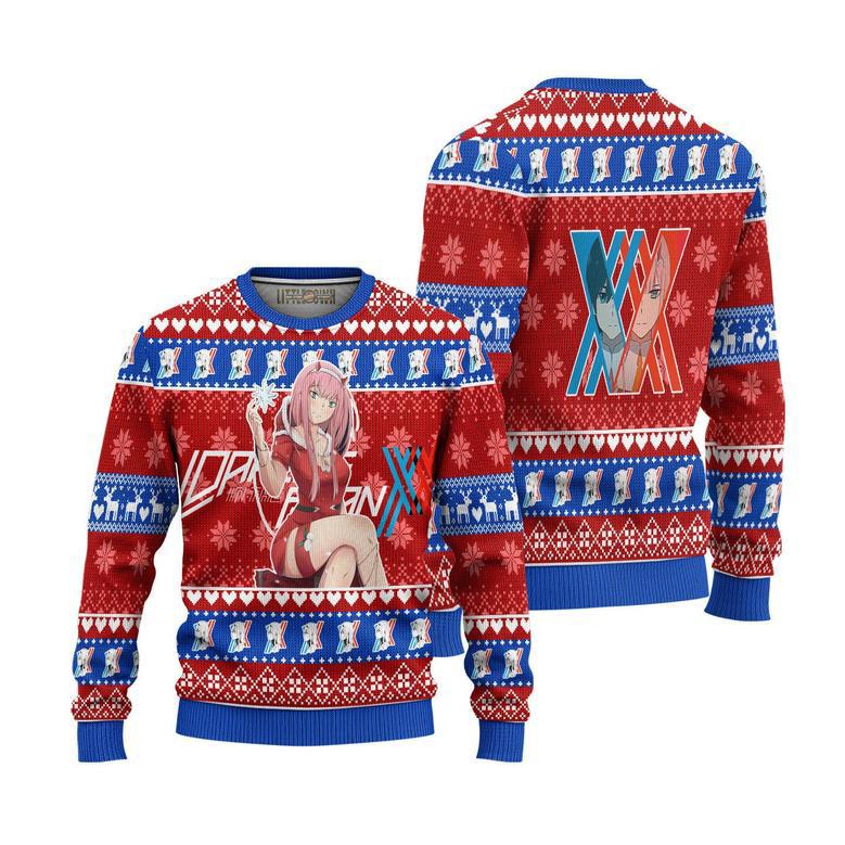 Darling In The Franxx Ugly Christmas Sweater Zero Two