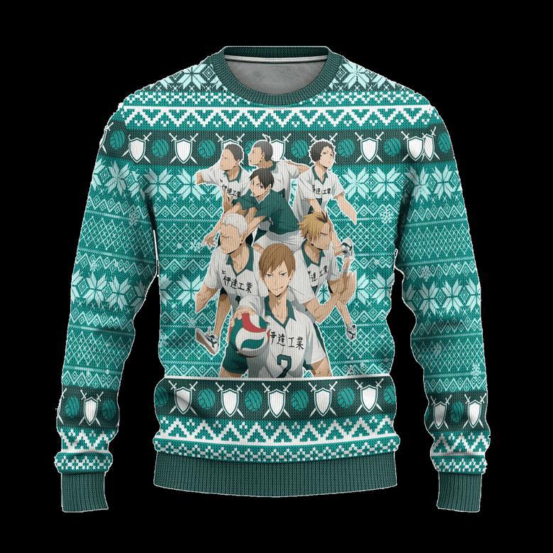 Date Tech High Ugly Christmas Sweatshirt Haikyuu Anime Xmas Gift