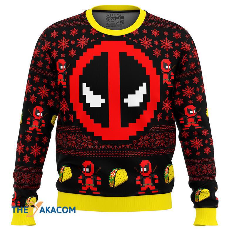 Deadpool Gift For Fan Anime Christmas Ugly Sweater